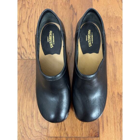 B45 Swedish Hasbeens Bettan Clogs EU 35 US 5 Scandi Cottagecore Indie Sleaze - Picture 5 of 12